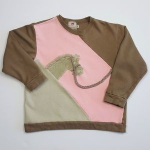 Vintage Quirky Novelty Horse Sweatshirt Size M
